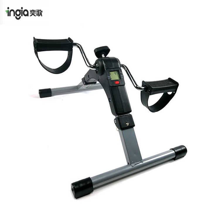 Pédalier d'Exercice Pliable et Portable avec Écran d'Affichage Mini Vélo d'Appartement à Pédales