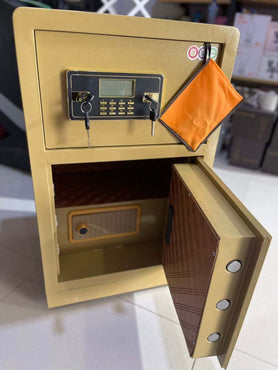 Coffre-Fort Beige Clair 110kg – Sécurité Renforcée à Code et Clé