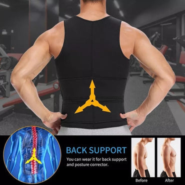 Gilet Amincissant Brûleur de Graisse pour Homme, Maillot de Sport, Effet Sauna, Sous-vêtement de Compression,