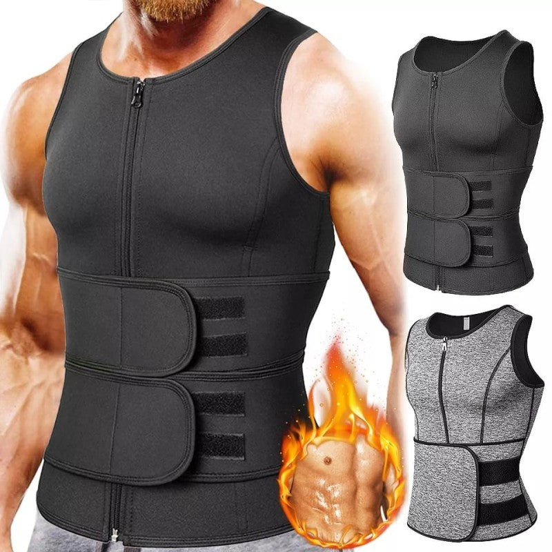 Gilet Amincissant Brûleur de Graisse pour Homme, Maillot de Sport, Effet Sauna, Sous-vêtement de Compression,